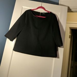 Club Monaco textured 3/4-length sleeve top